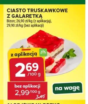 Ciasto truskawkowe z galaretką Bizon