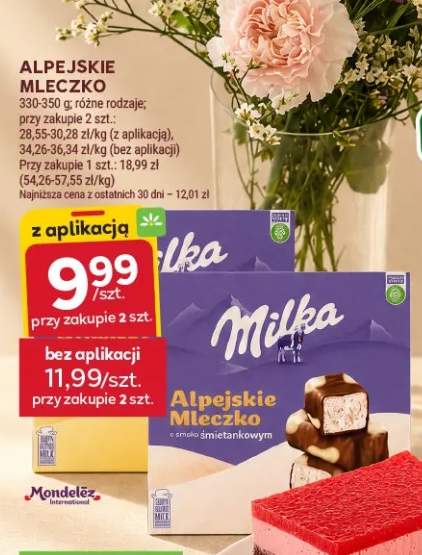 Alpejskie Mleczko Milka