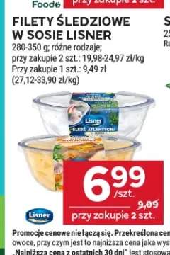 Filety śledziowe w sosie śmietanowym Lisner +1 wariant