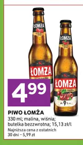 Piwo Łomża malina +1 wariant