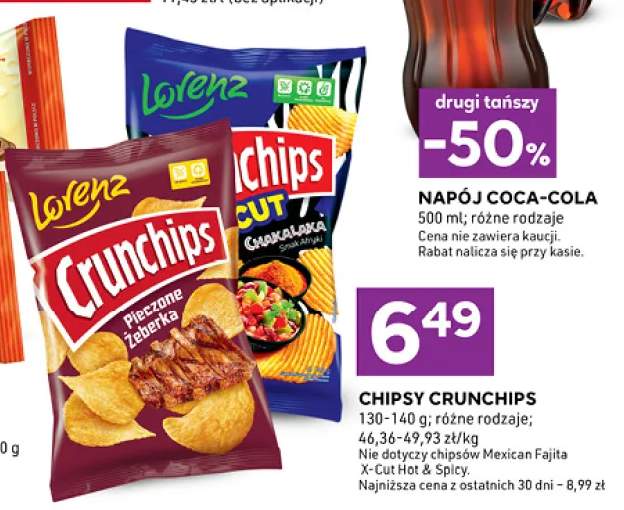 Chipsy Crunchips Pieczone Żeberka +1 wariant