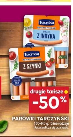 Parówki z indyka Tarczyński +1 wariant