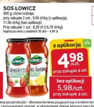 Sos Łowicz Spaghetti