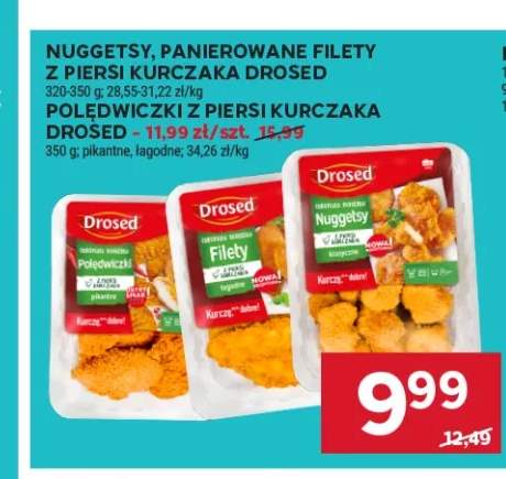 Panierowane filety z piersi kurczaka Drosed +2 warianty
