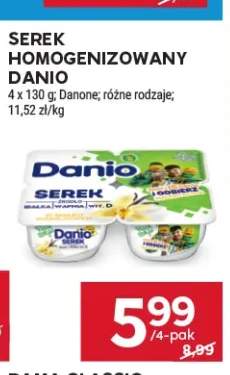 Serek homogenizowany Danio Danone 4-pak