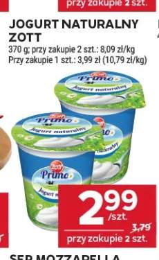 Jogurt naturalny Zott Primo