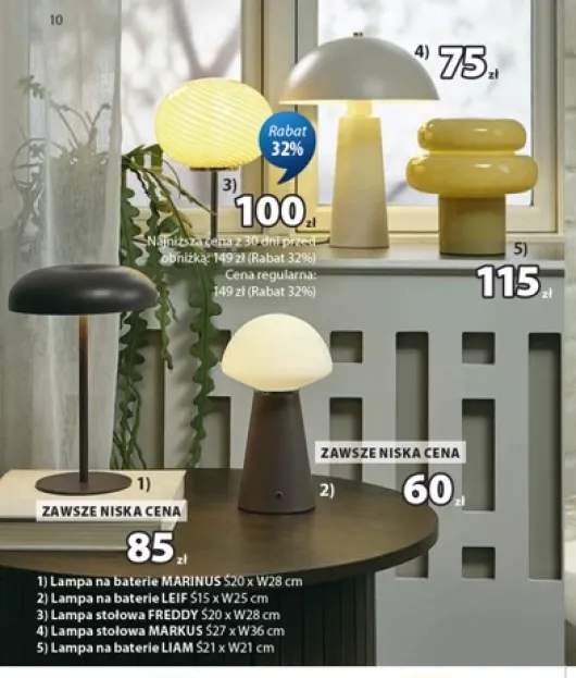 Lampa na baterie LIAM +3 warianty