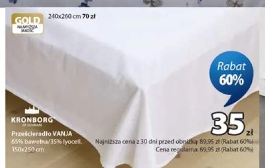 Prześcieradło VANJA 150x250 cm