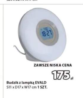 Budzik z lampką EVALD
