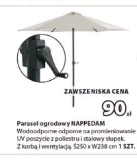 Parasol ogrodowy Nappedam