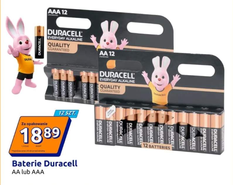 Baterie alkaliczne Duracell Everyday Alkaline AA 12-pak +1 wariant