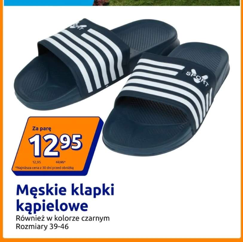 Męskie klapki kąpielowe