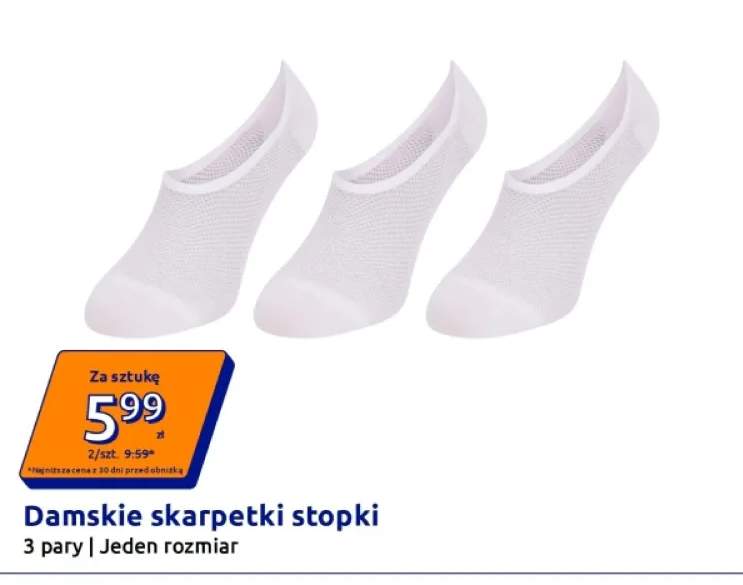 Damskie skarpetki stopki