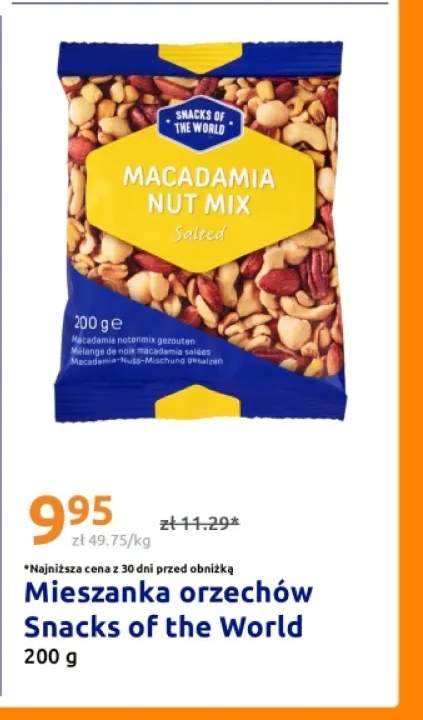 Mieszanka orzechów Snacks of the World Macadamia Nut Mix Salted