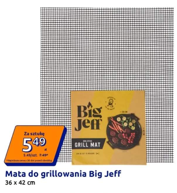 Mata do grillowania Big Jeff 36x42 cm