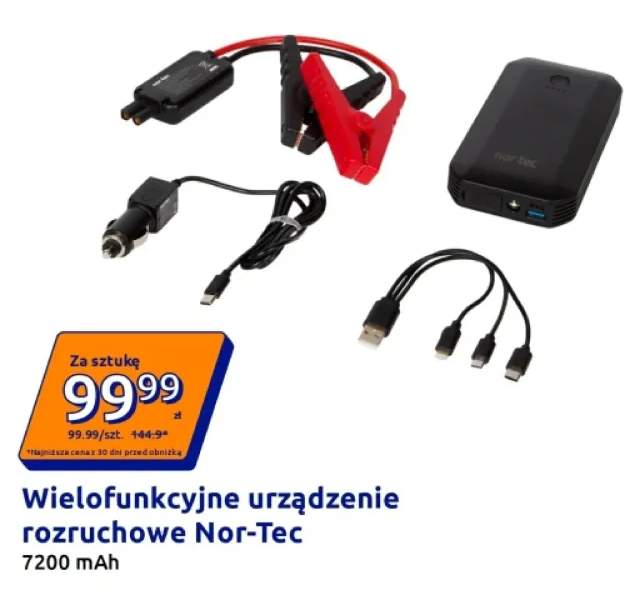 Wielofunkcyjne urządzenie rozruchowe Nor-Tec 7200mAh