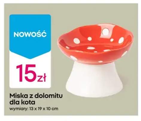 Miska z dolomitu dla kota
