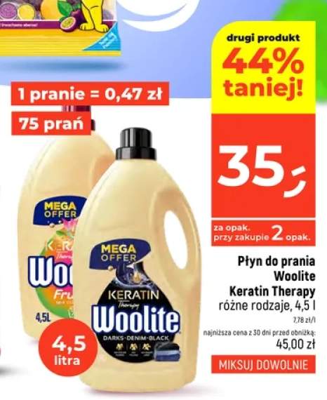 Płyn do prania Woolite Keratin Therapy Color +1 wariant