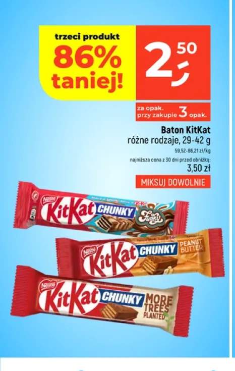 Baton KitKat Chunky Peanut Butter +1 wariant