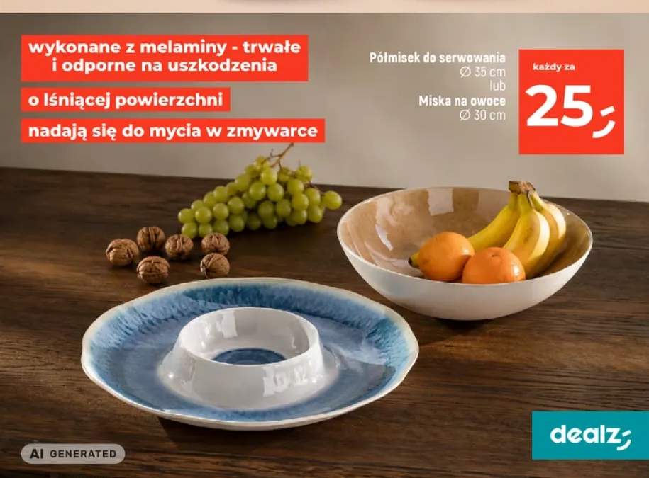 Miska na owoce z melaminy 30 cm