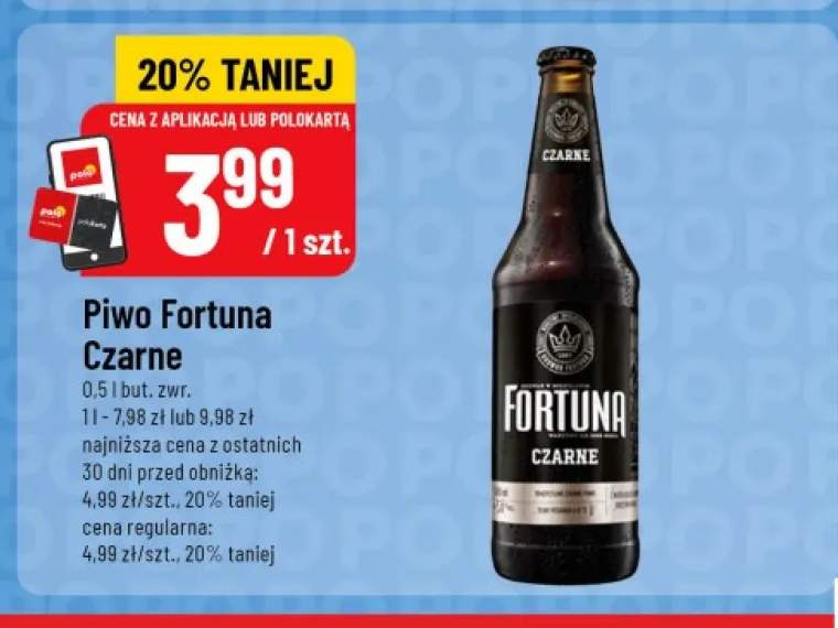 Piwo Fortuna Czarne