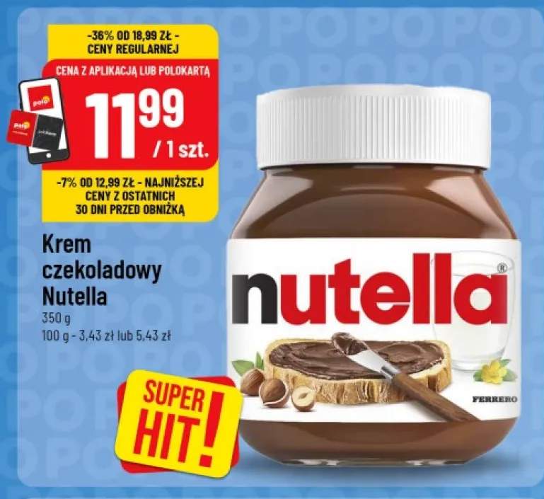 Krem czekoladowy Nutella