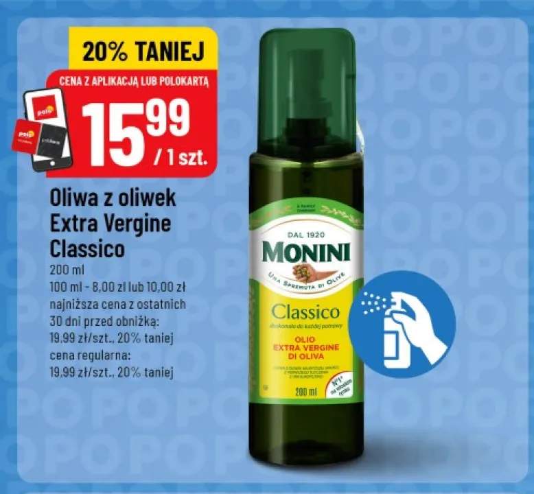 Oliwa z oliwek Extra Vergine Classico Monini