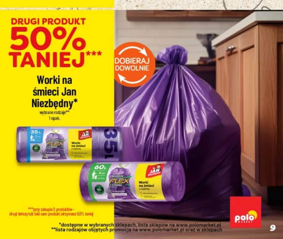 Worki na śmieci Jan Niezbędny Magnum Flex & Strong 60 l +1 wariant