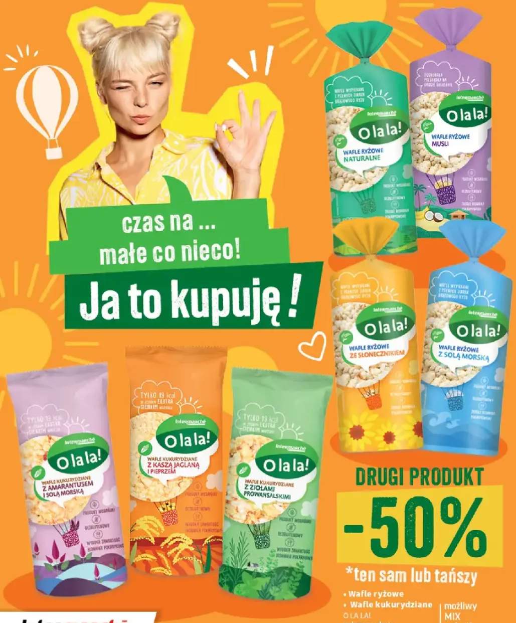 Wafle ryżowe i kukurydziane O la la! +7 wariantów