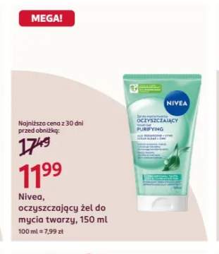 Oczyszczający żel do mycia twarzy Nivea Purifying