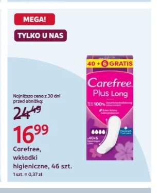 Wkładki higieniczne Carefree Plus Long