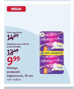 Podpaski higieniczne Always Platinum