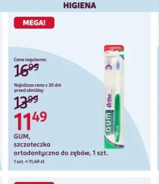 Szczoteczka ortodontyczna do zębów GUM Ortho