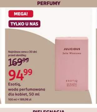 Woda perfumowana dla kobiet Esotiq Julicious Julia Wieniawa