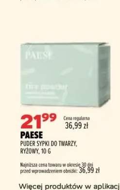 Puder sypki do twarzy Paese ryżowy