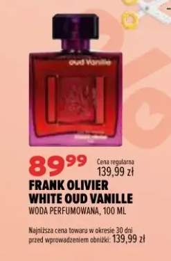 Woda perfumowana Frank Olivier White Oud Vanille