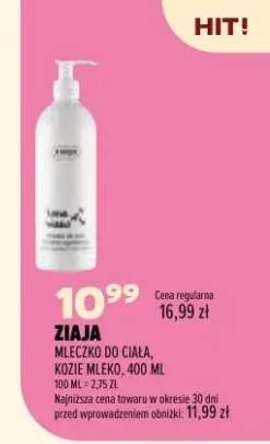 Mleczko do ciała Ziaja Kozie Mleko