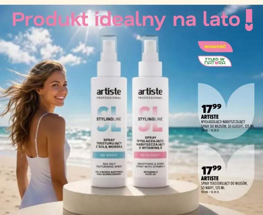 Spray wygładzająco-nabłyszczający do włosów Artiste So Glossy!