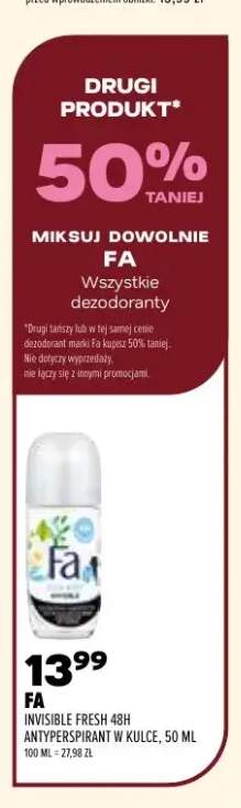 Dezodoranty Fa +1 wariant