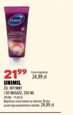 Żel intymny i do masażu Unimil