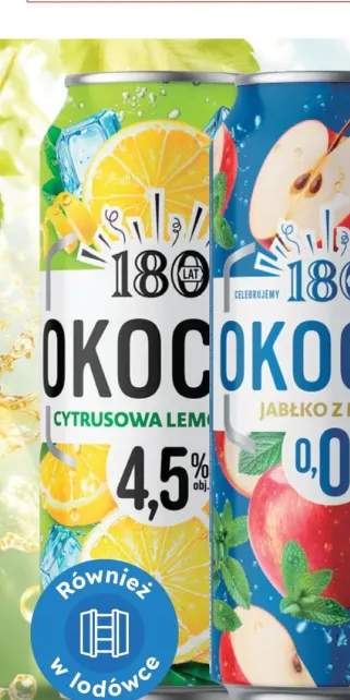 Piwo Okocim cytrusowa lemoniada 0,5l 4,5% puszka