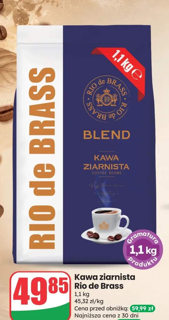 Kawa ziarnista Blend Rio De Brass 1,1kg
