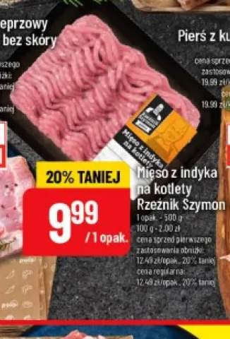 Mięso z indyka na kotlety Rzeźnik Szymon