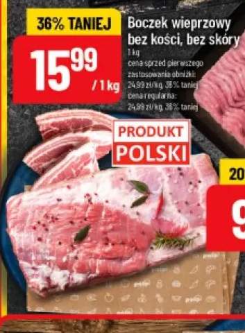 Boczek wieprzowy bez kości bez skóry
