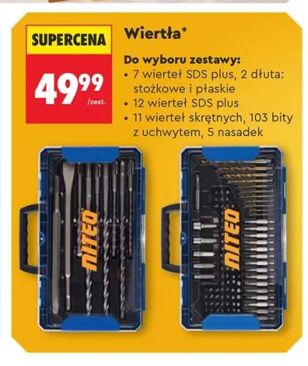 Wiertła SDS plus i dłuta Niteo +1 wariant