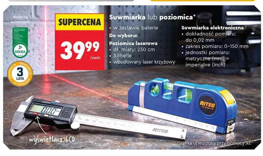 Suwmiarka elektroniczna NITEO +1 wariant