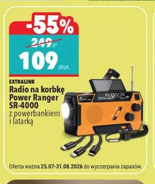 Radio na korbkę Extralink Power Ranger SR-4000