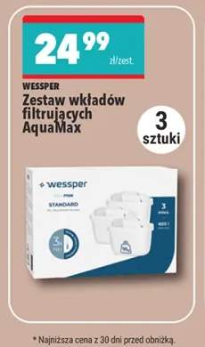 Zestaw wkładów filtrujących Wessper AquaMax 3-pak