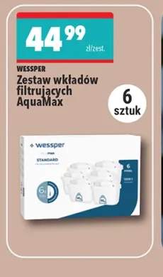 Zestaw wkładów filtrujących Wessper AquaMax 6-pak