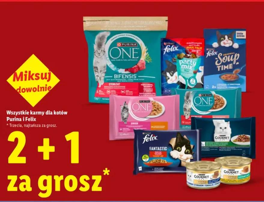 Karmy dla kotów Purina i Felix +5 wariantów